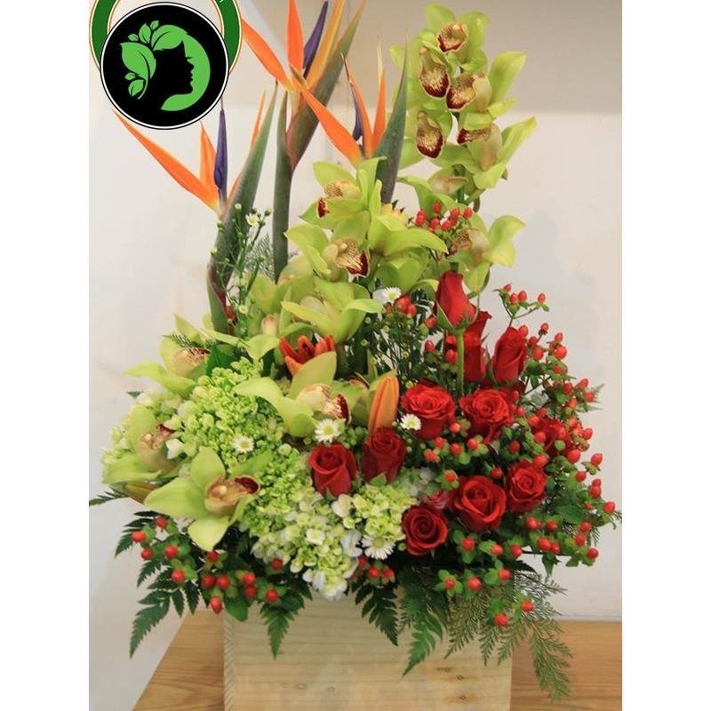 Hoa giỏ đẹp DHCM02