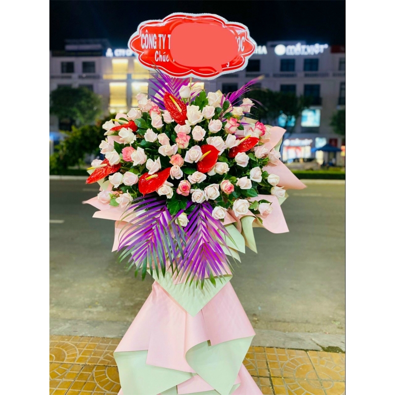 Kệ hoa chúc mừng khai trương LOVE-HKT02