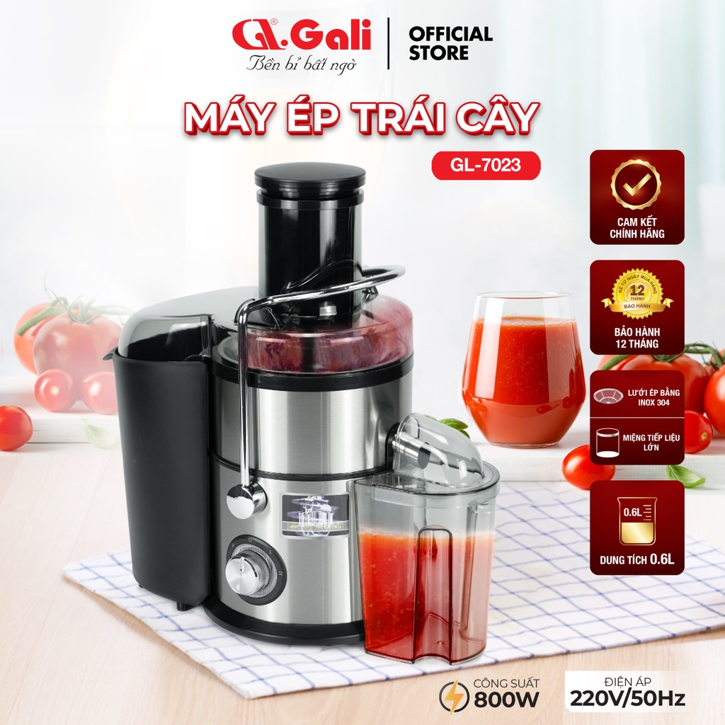 Máy ép trái cây 7023 - Công suất 800W -  Bảo hành 1 năm