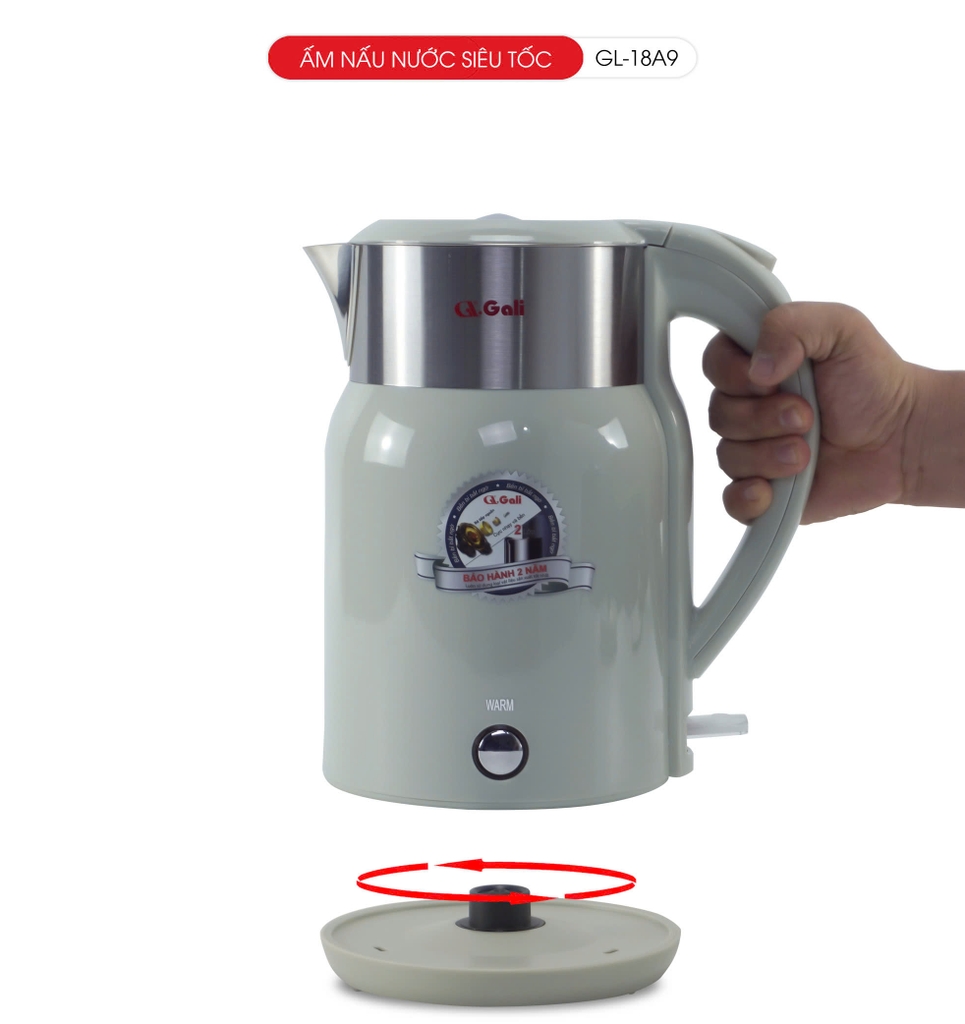Ấm siêu tốc giữ ấm 18A9 - 2 Lít - Bảo hành 2 năm