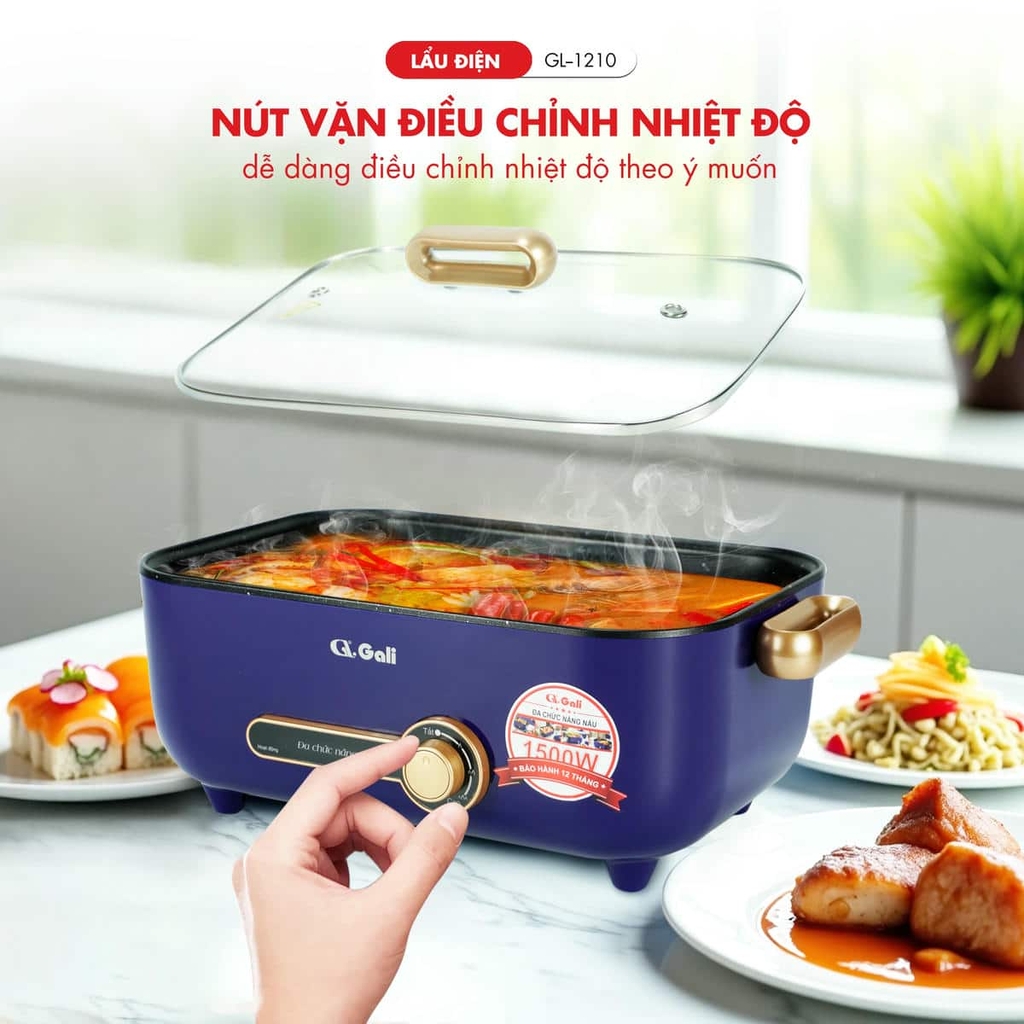 Lẩu điện 1210 - 4 Lít - Bảo hành 1 năm