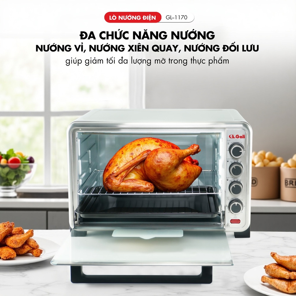 Lò nướng điện 1170 - 70 Lít - Bảo hành 1 năm