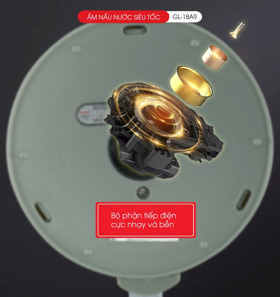 Ấm siêu tốc giữ ấm 18A9 - 2 Lít - Bảo hành 2 năm