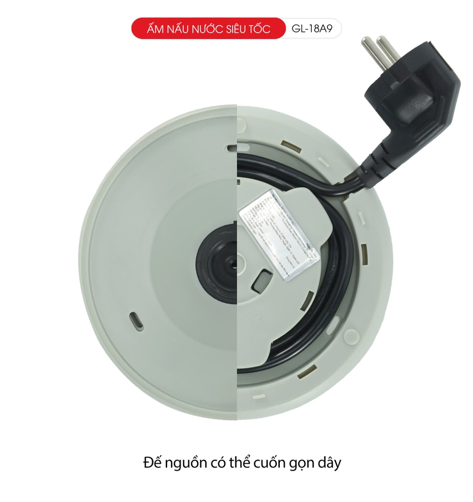 Ấm siêu tốc giữ ấm 18A9 - 2 Lít - Bảo hành 2 năm