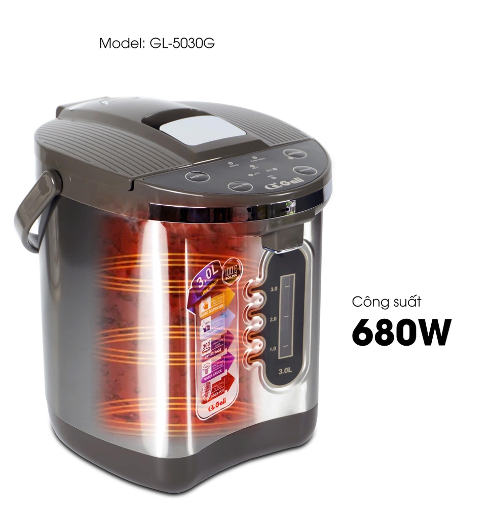 Bình thủy điện 5030G - 3 Lít - Bảo hành 2 năm