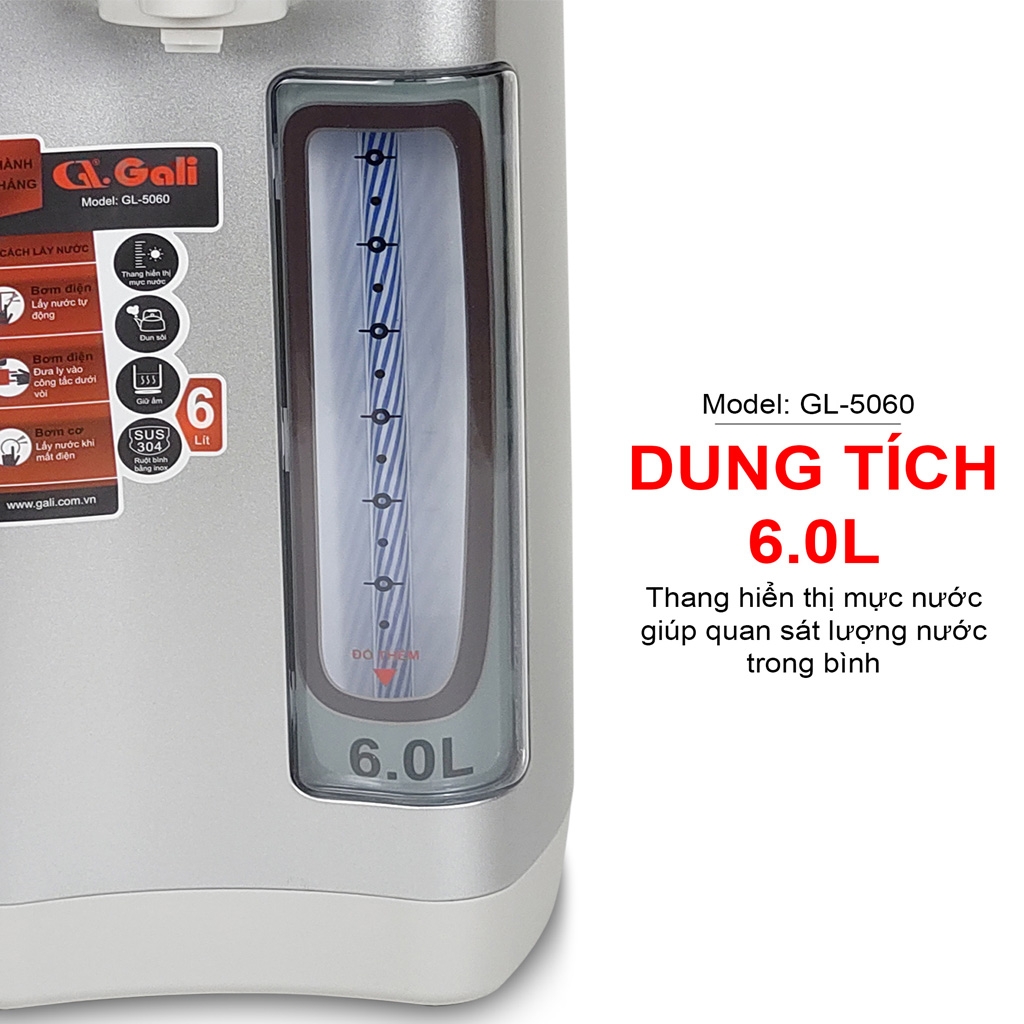 Bình thủy điện 5060 - 6 lít