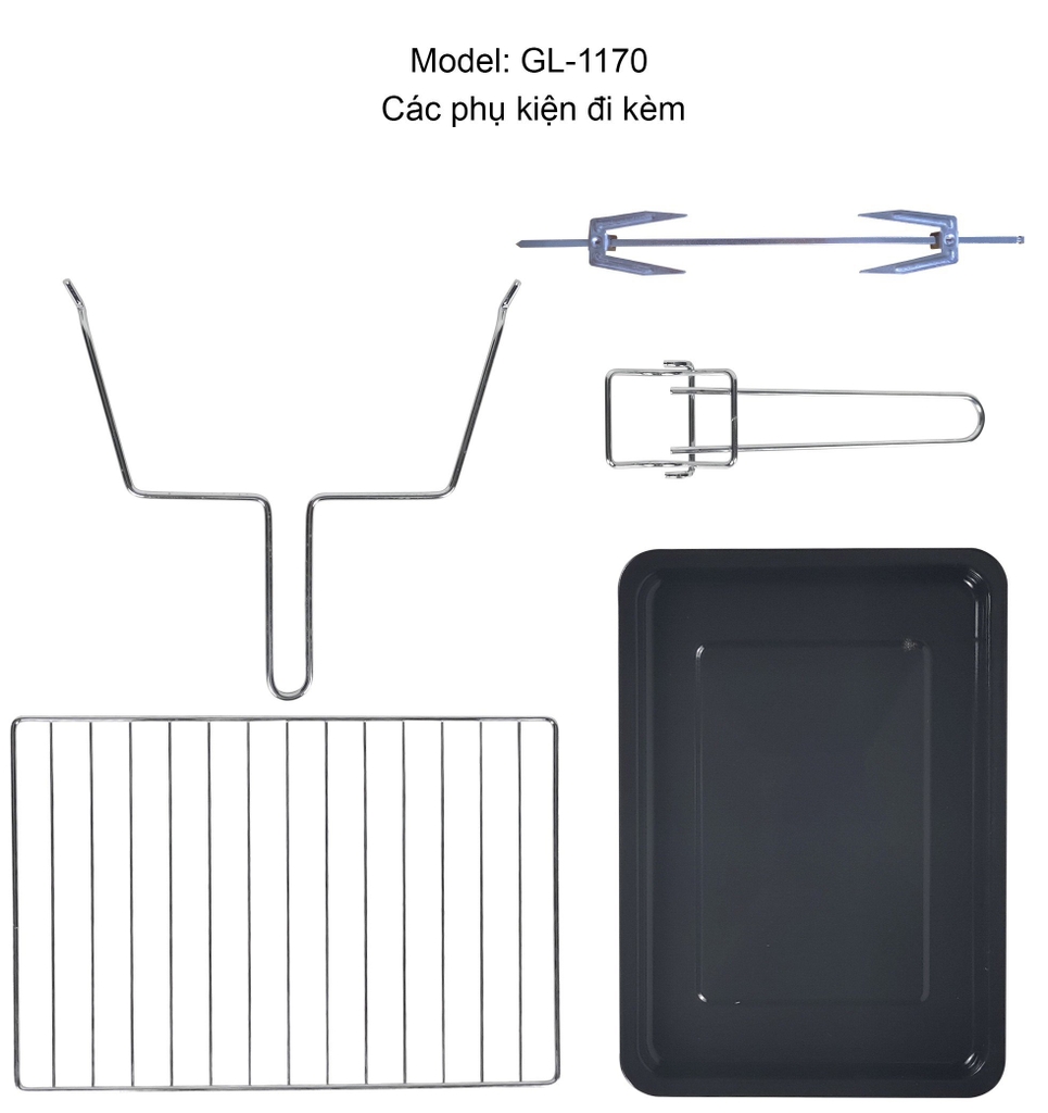 Lò nướng điện 1170 - 70 Lít - Bảo hành 1 năm