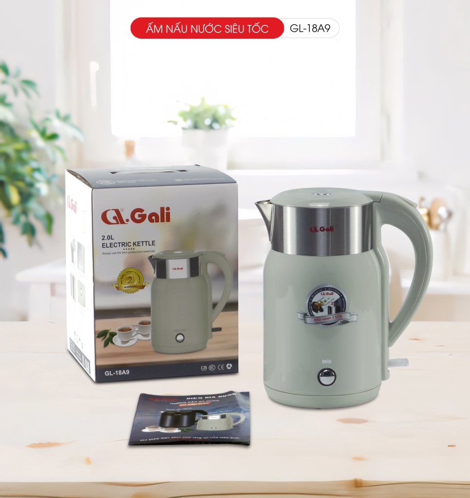 Ấm siêu tốc giữ ấm 18A9 - 2 Lít - Bảo hành 2 năm