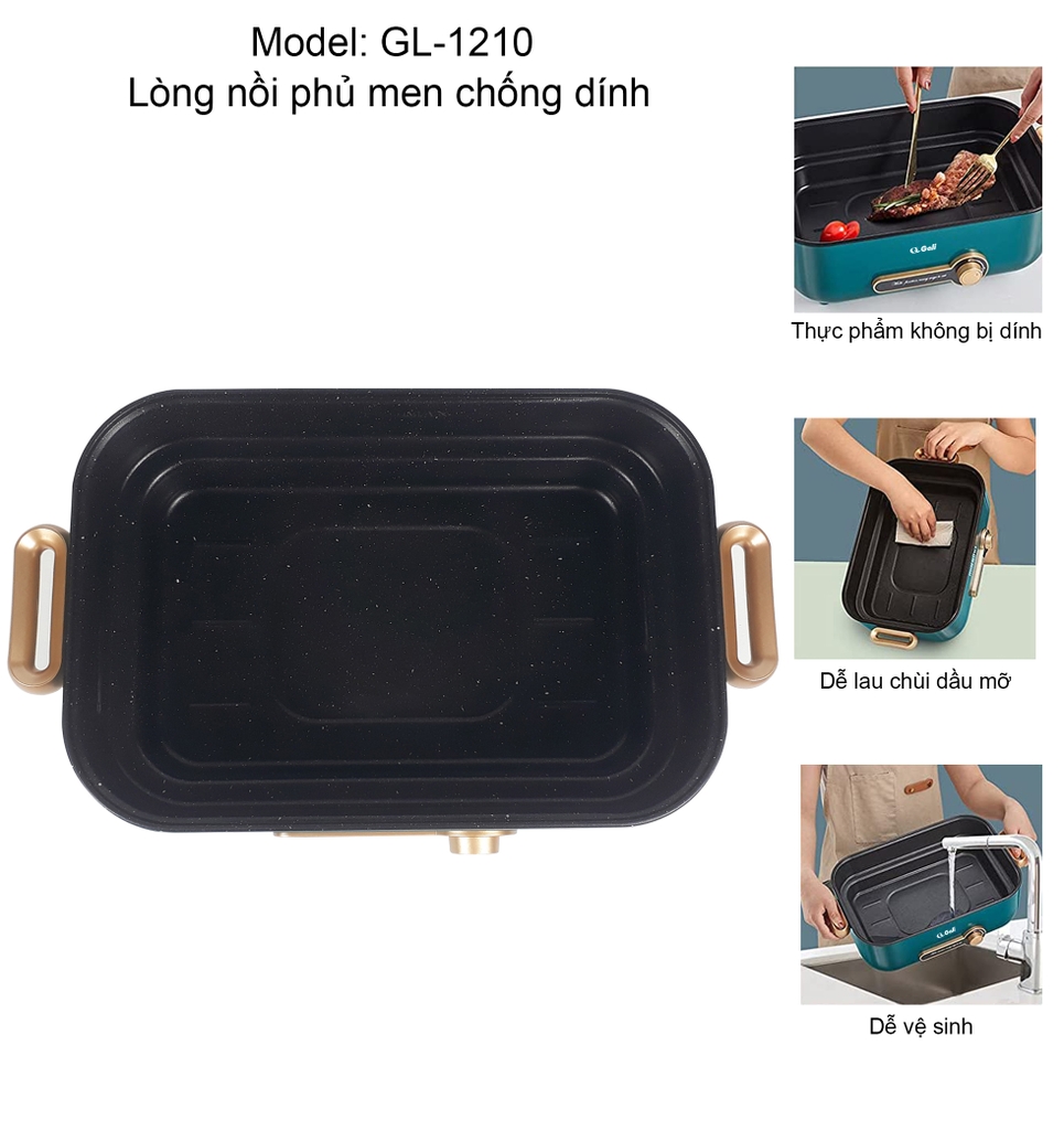 Lẩu điện 1210 - 4 Lít - Bảo hành 1 năm