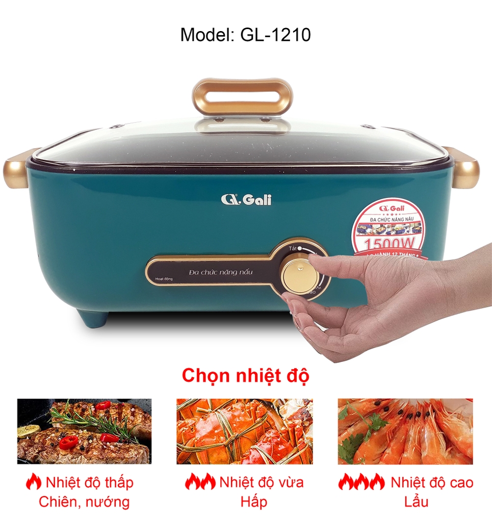 Lẩu điện 1210 - 4 Lít - Bảo hành 1 năm