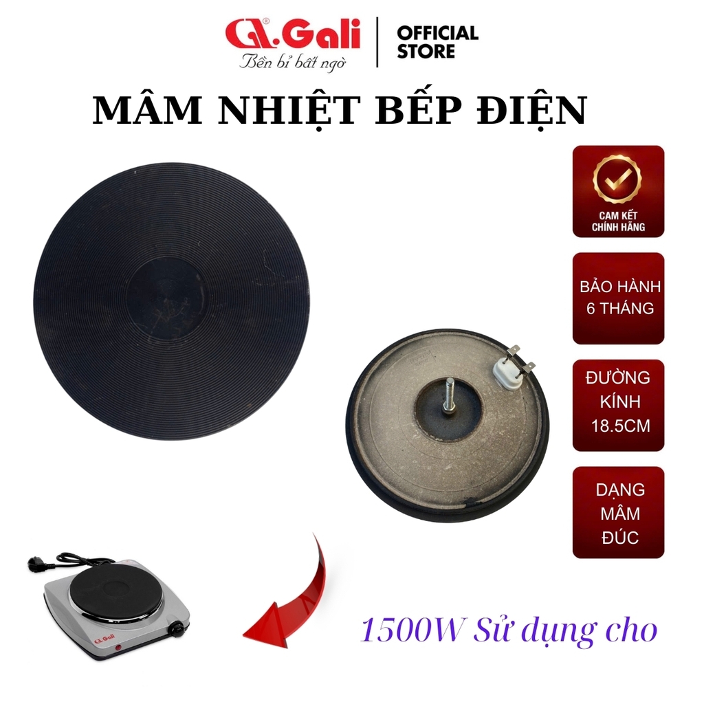 Mâm nhiệt bếp điện dạng đúc loại nhỏ