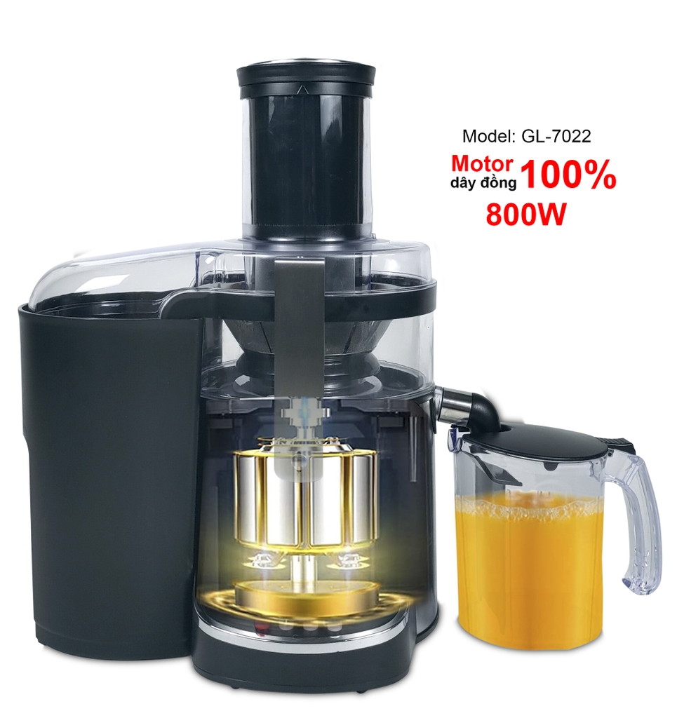 Máy ép trái cây 7022 - Công suất 800W - Bảo hành 1 năm