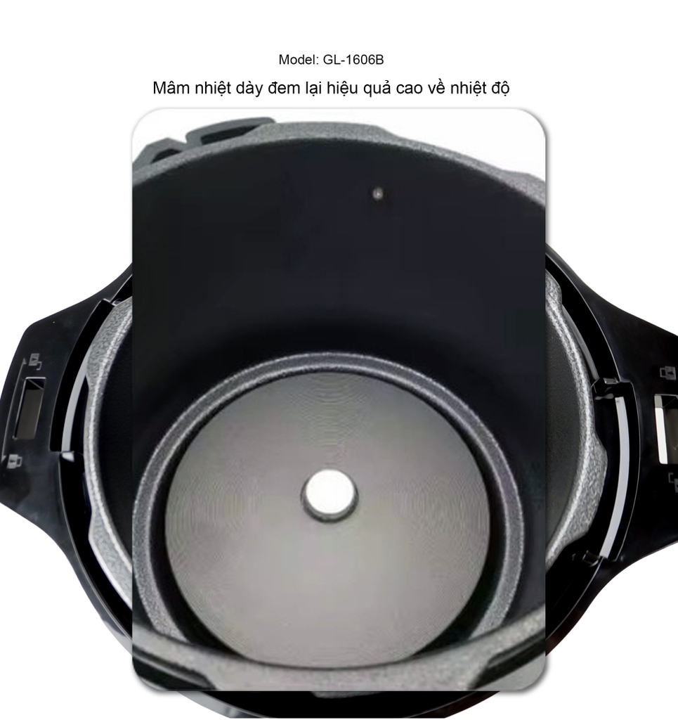 Nồi áp suất 1606B - 6 Lít - Bảo hành 2 năm