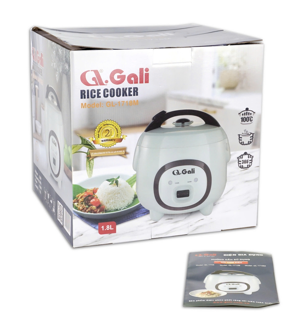 Nồi cơm điện 1718M - 1.8 Lít - Bảo hành 2 năm