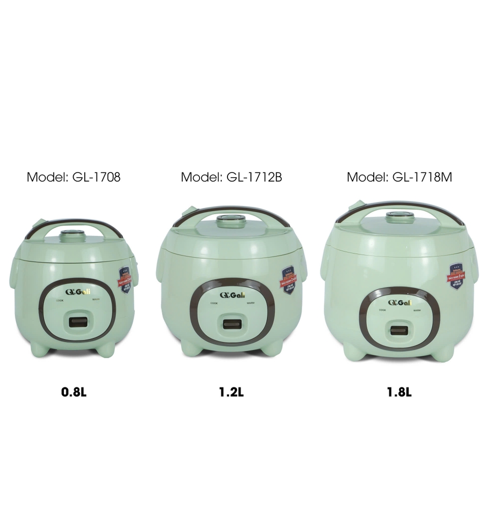 Nồi cơm điện 1718M - 1.8 Lít - Bảo hành 2 năm