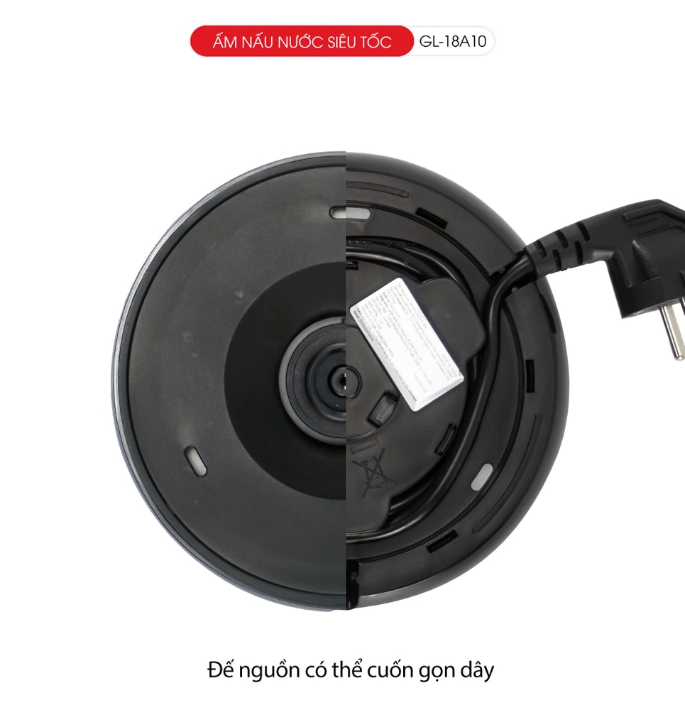 Ấm siêu tốc giữ ấm 18A10 - 2.2 Lít - Bảo hành 2 năm