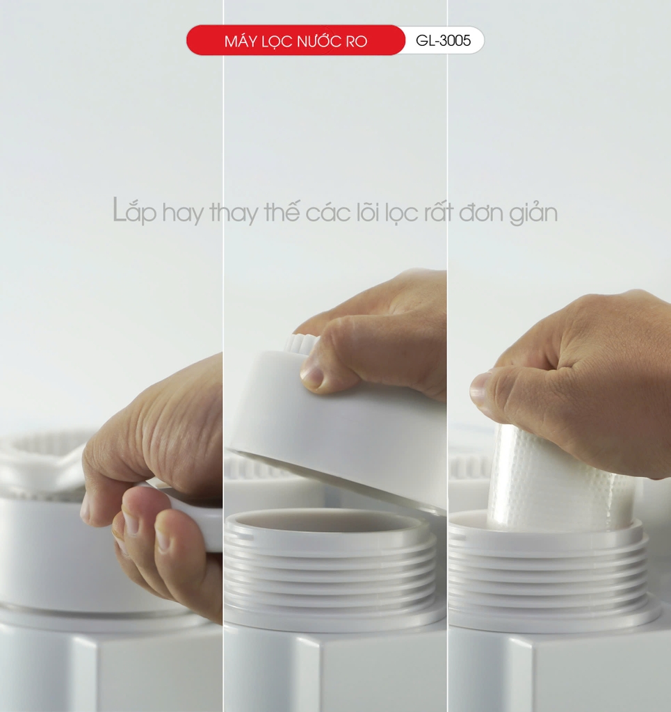 Máy lọc nước treo tường 3005 - 2 in 1 - Bảo hành 1 năm