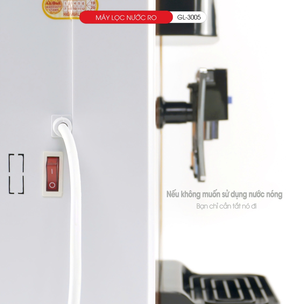 Máy lọc nước treo tường 3005 - 2 in 1 - Bảo hành 1 năm