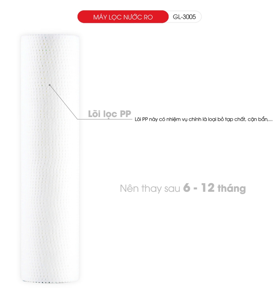 Máy lọc nước treo tường 3005 - 2 in 1 - Bảo hành 1 năm