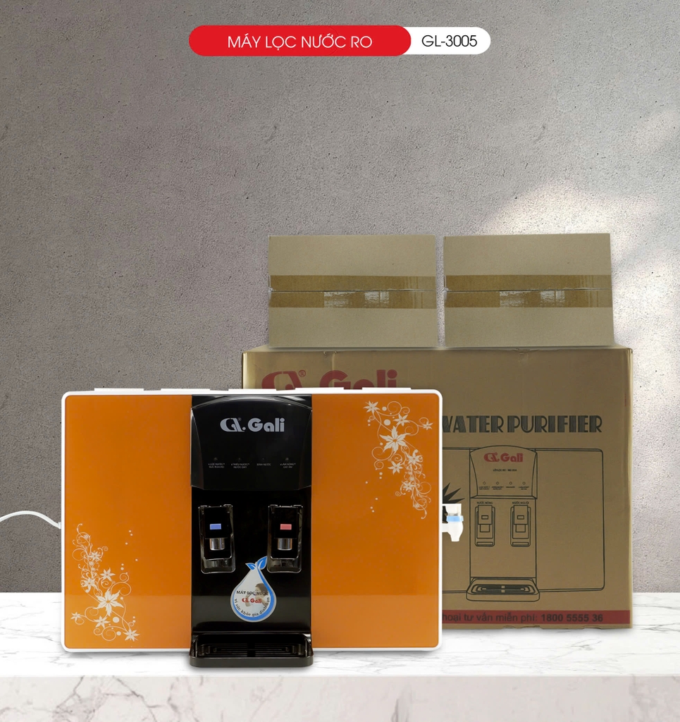 Máy lọc nước treo tường 3005 - 2 in 1 - Bảo hành 1 năm