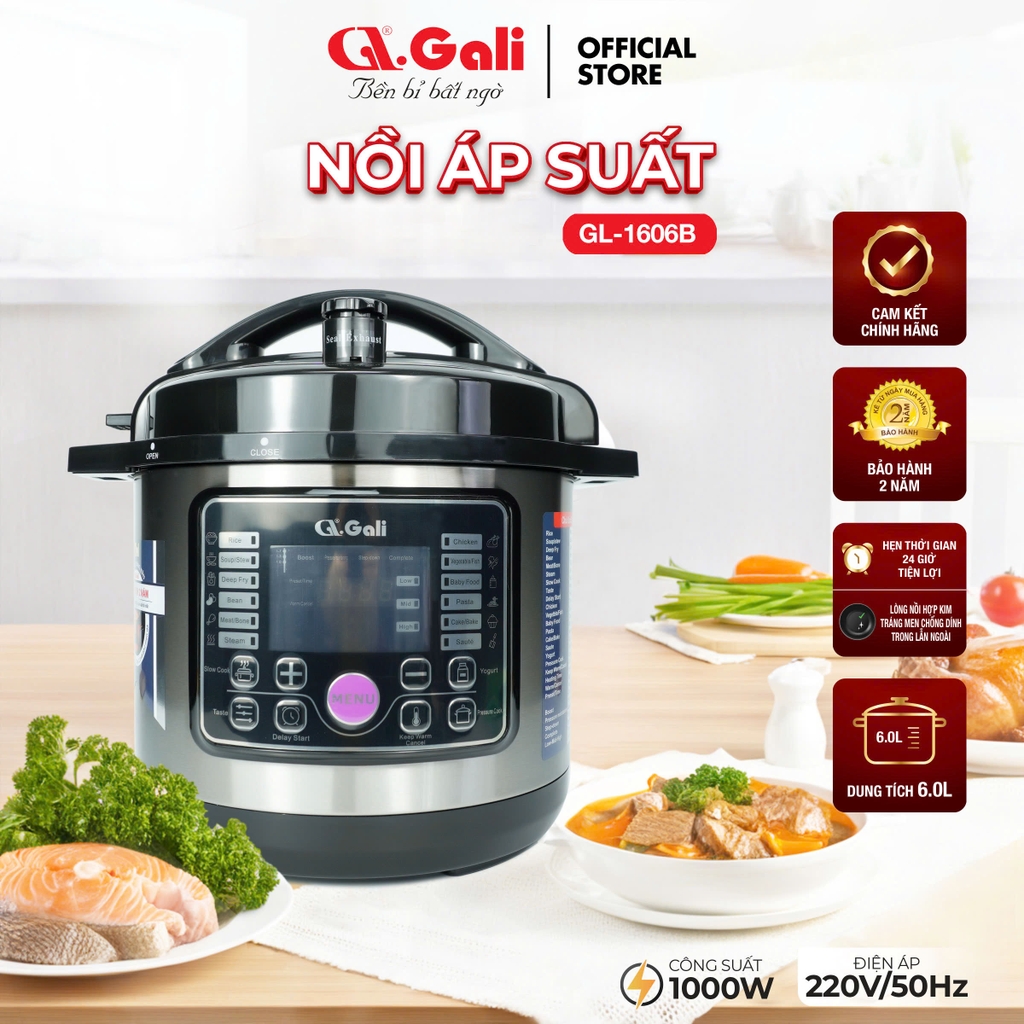 Nồi áp suất 1606B - 6 Lít - Bảo hành 2 năm