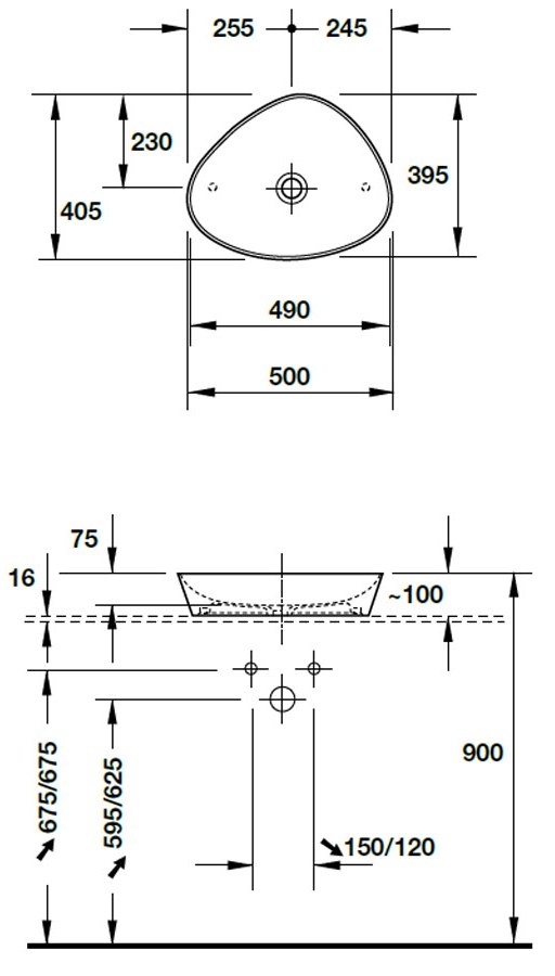 Chậu lavabo Duravit Cape Cod | 2339500000