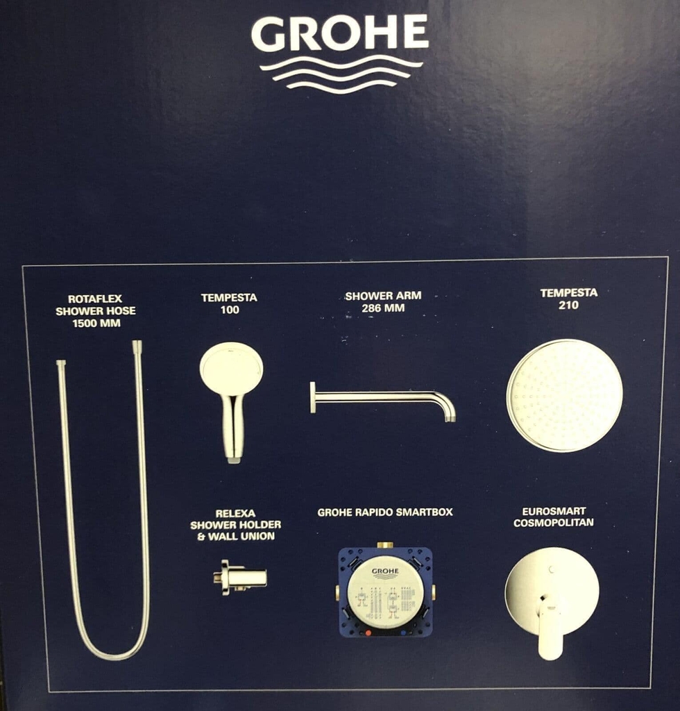 Sen tắm âm tường nhập Đức Grohe Eurosmart VitalioJo | 25219001