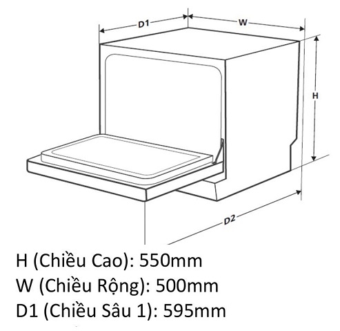Máy rửa bát Canzy CZ P802G