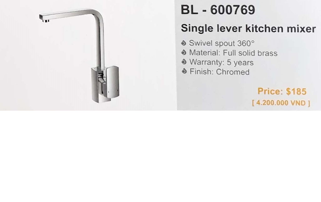 Vòi rửa bát nóng lạnh Bello BL - 600769