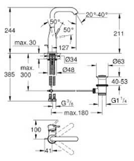 Vòi Lavabo Đức về từ thị trường Nhật Grohe | 32628ALJ (mã Đức 32628AL1)