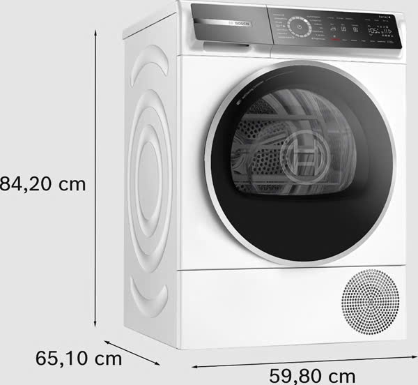 Máy sấy BOSCH WQB246C0ES serie 8 HEAT PUMP (bơm nhiệt) 9Kg