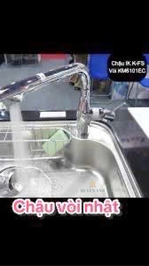 Chậu rửa bát 1 hố hạt sần nội địa Nhật Shigeru |  IK-K FS NE