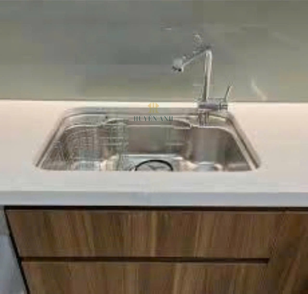 Chậu rửa bát 1 hố hạt sần nội địa Nhật Shigeru |  IK-K FS NE
