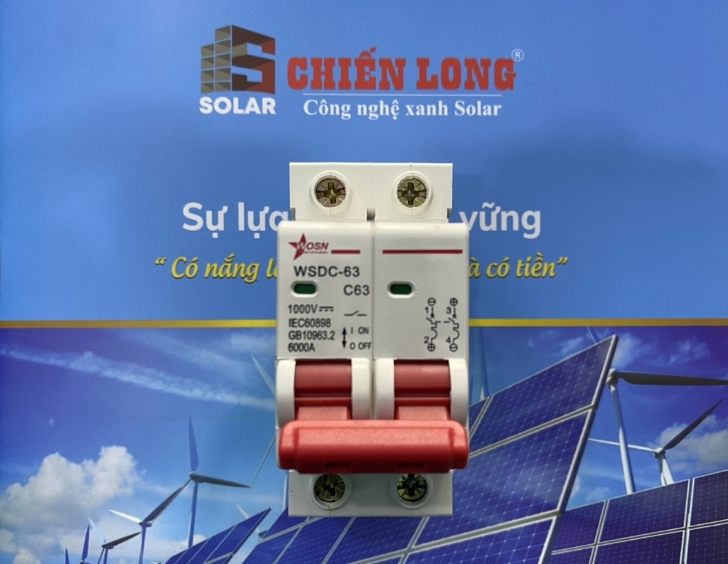 Công tắc CB đóng ngắt DC 1000V 63A