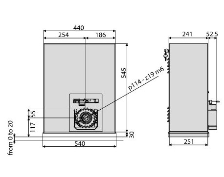 Cổng tự đông trượt lùa Motor SP350 | Made in Italy