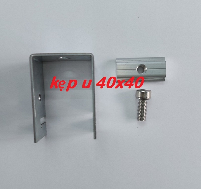 Pát chữ U 40x40 Thép mạ kẽm kẹp dưới pin mặt trời | Lục giác Inox 304  | Giá Sỉ Rẻ Nhất