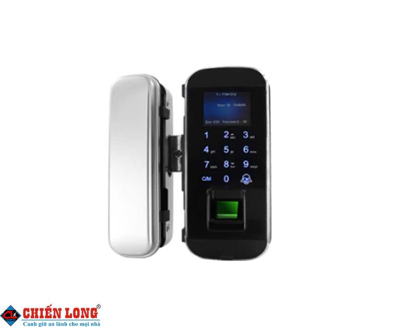 Khóa kính vân tay cửa kính cường lực Smartdorlock CL-1001