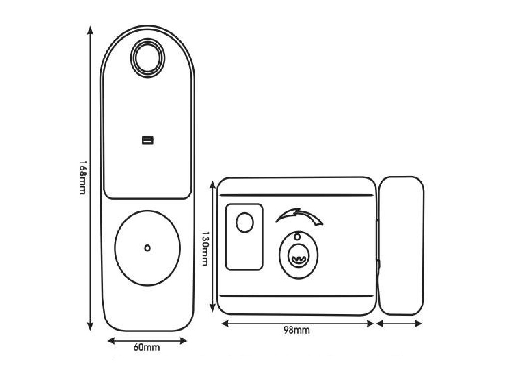 Khóa vân tay, thẻ từ cho cổng sắt cửa nhôm cửa gỗ, cửa cổng