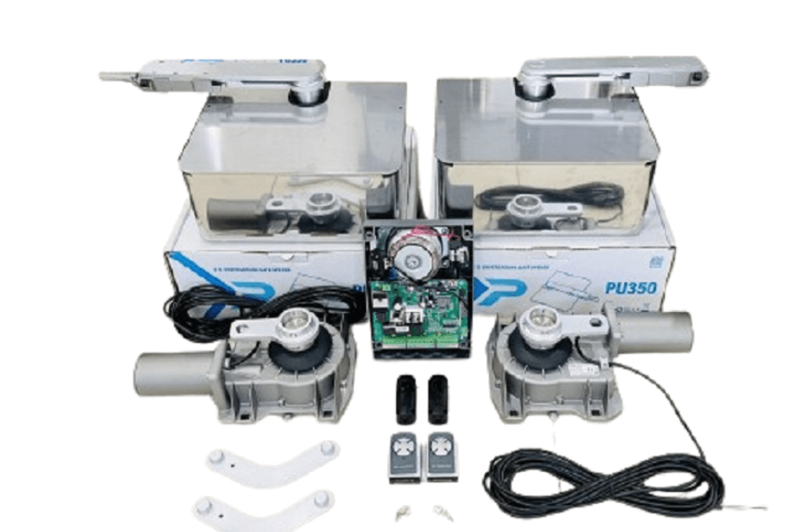 Motor âm sàn cho cổng xoay tự động Powertech PU350 ( Đế Inox 304)