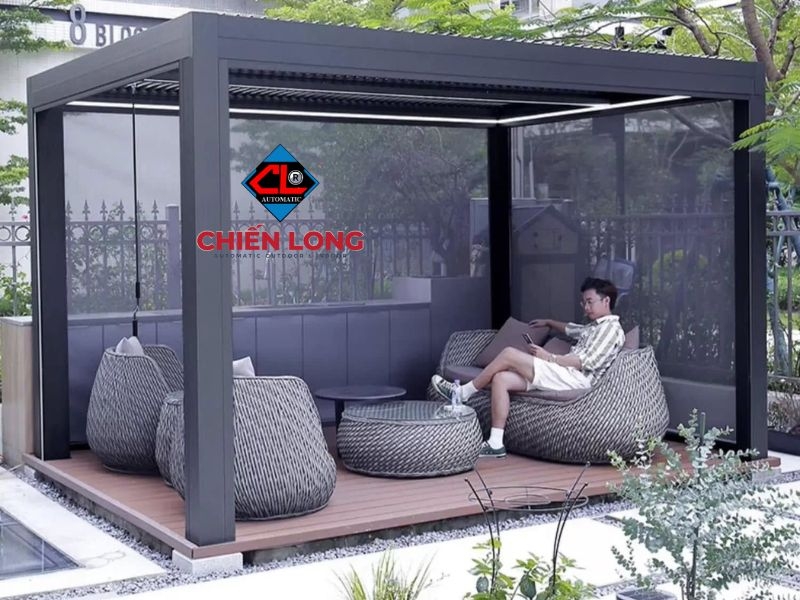 Tô điểm không gian sống với nhà chòi hợp kim nhôm mang phong cách châu Âu sang trọng