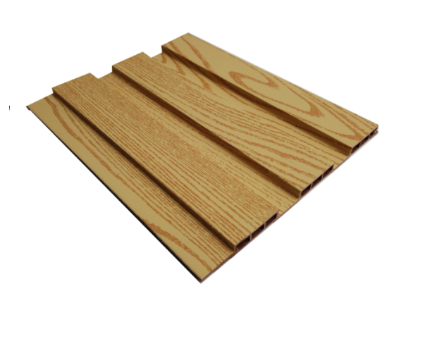 Thanh Lam sóng nhựa giả gỗ | 3 sóng thấp Ốp trần | Ốp tường  (195x12mmx 2.9m)