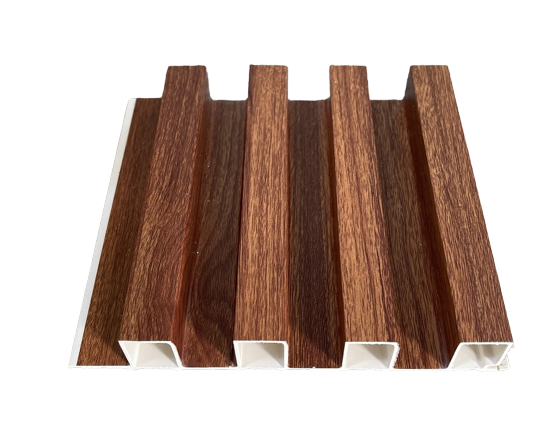 Thanh Lam sóng nhựa giả gỗ | 4 sóng ốp trần | Ốp tường (202x28mm x.2.9m)
