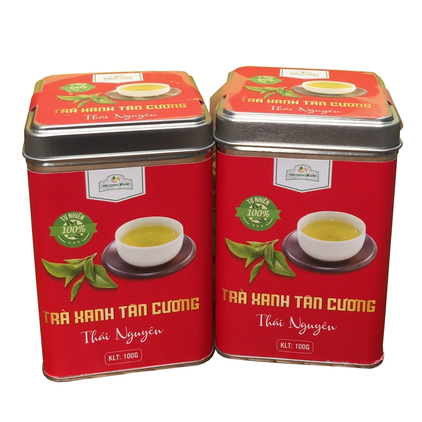 Hộp Trà Thái Nguyên QT01 - 100gram Hộp Đỏ