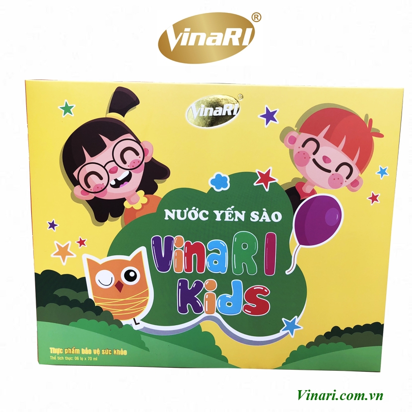 Hộp Nước Yến Cho Trẻ Em VinaRI Kids - 6 Lọ