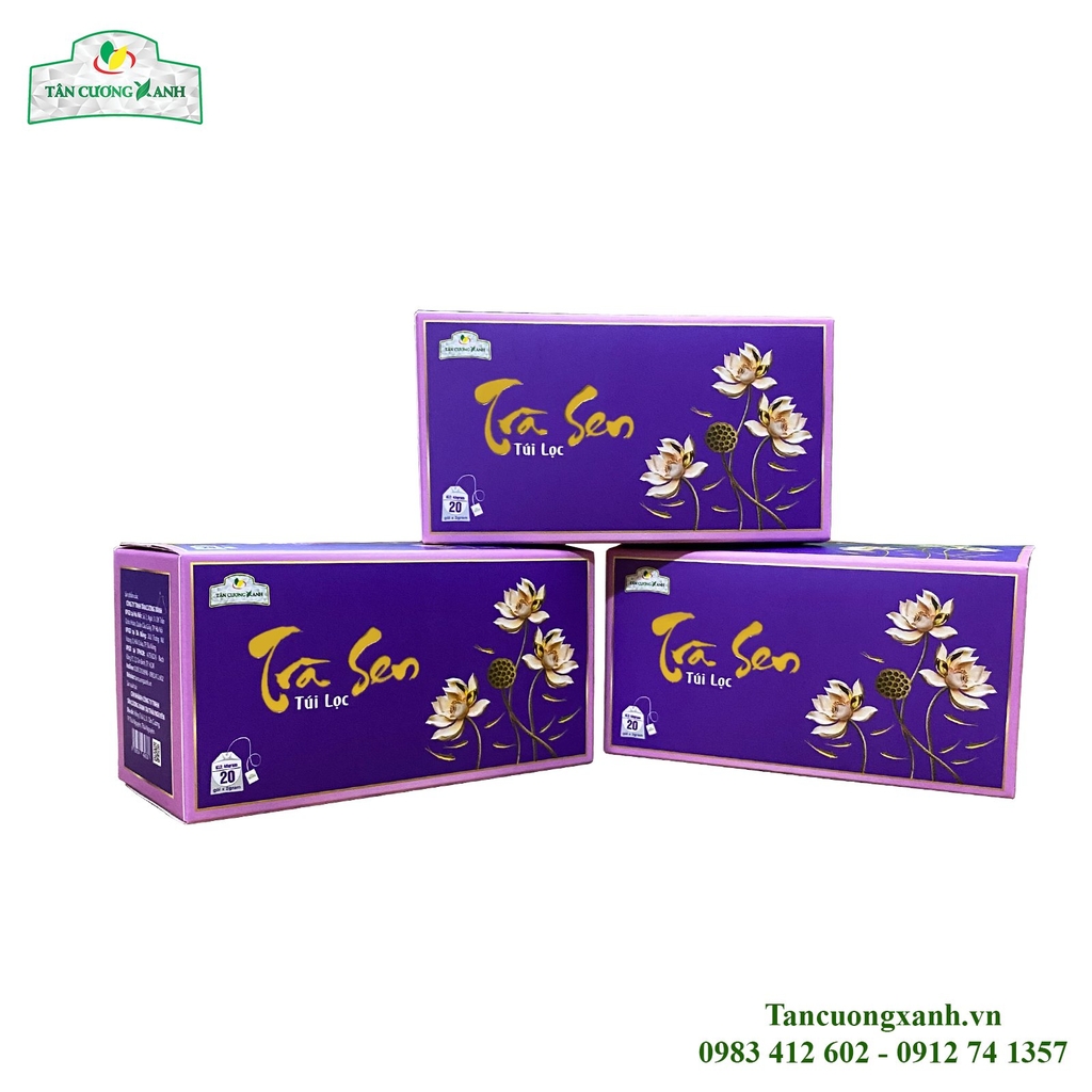 Trà Sen Túi Lọc Tân Cương Xanh - Hộp 40gram