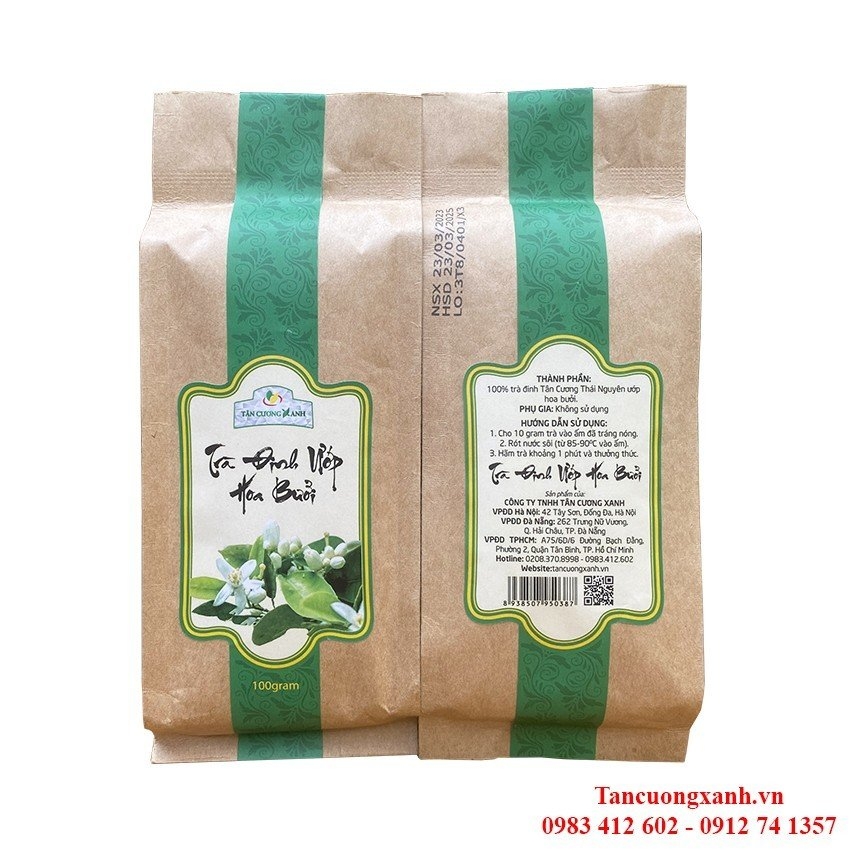 Trà Đinh Tân Cương Ướp Hoa Bưởi 100g