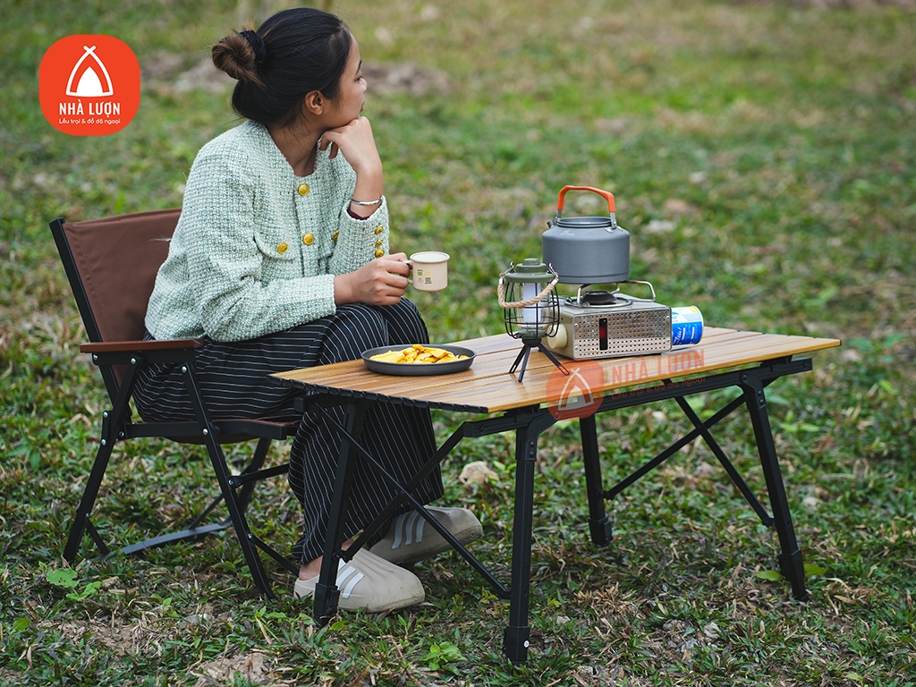 Bàn nhôm dã ngoại chỉnh độ cao