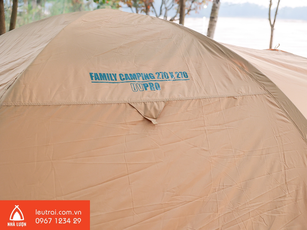 Lều cắm trại Family Camping Dome 270- Tặng bộ cọc chống mái hiên