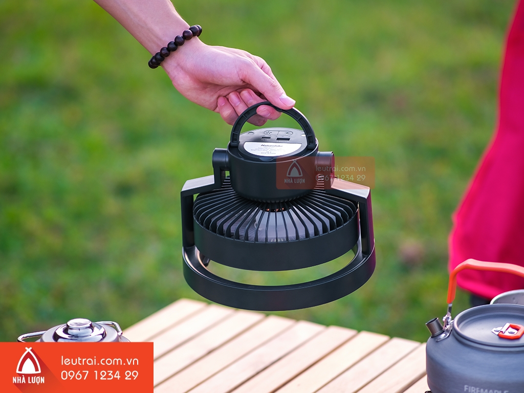 Quạt Dã Ngoại Kèm Đèn Led Naturehike NH21ZM003