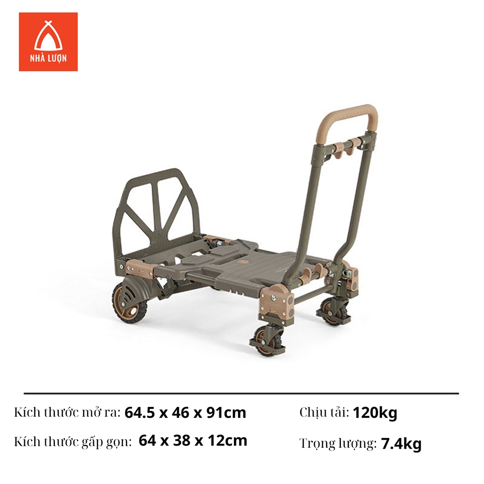 Xe kéo gập gọn đa năng TC08 Naturehike CNH22JU024